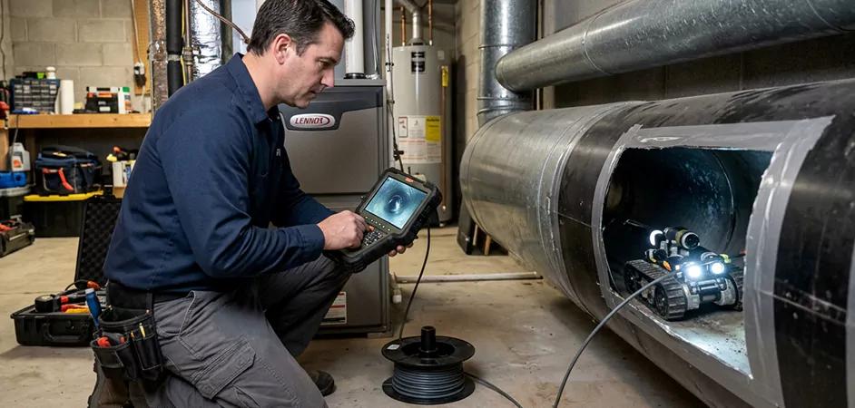 Robotic Duct Inspection in Hamilton Township, NJ