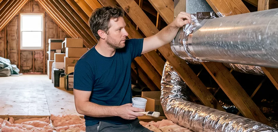 Duct Board Leak Repair in Hamilton Township