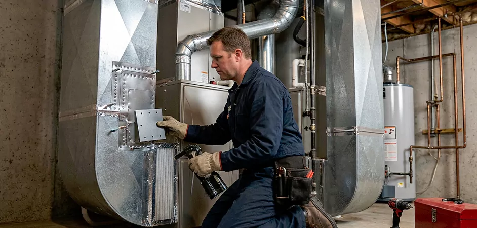 Supply and Return Plenum Repair in Hamilton Township