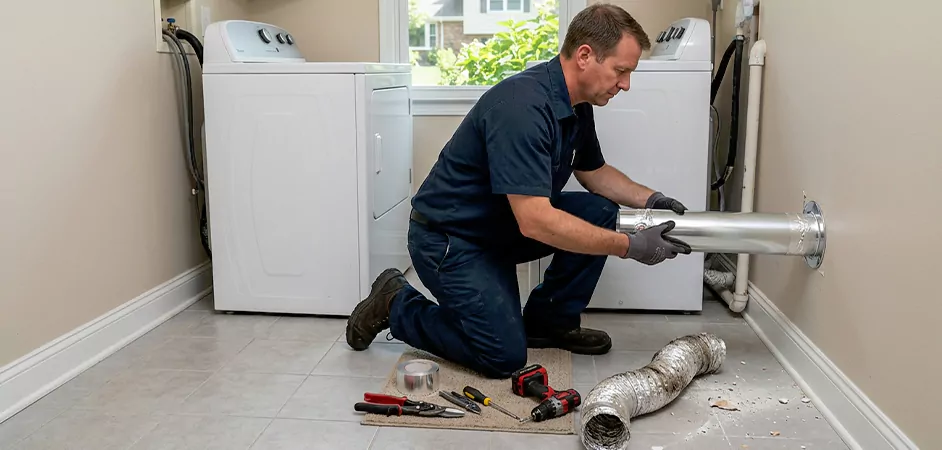Dryer Vent Replacement in Hamilton Township