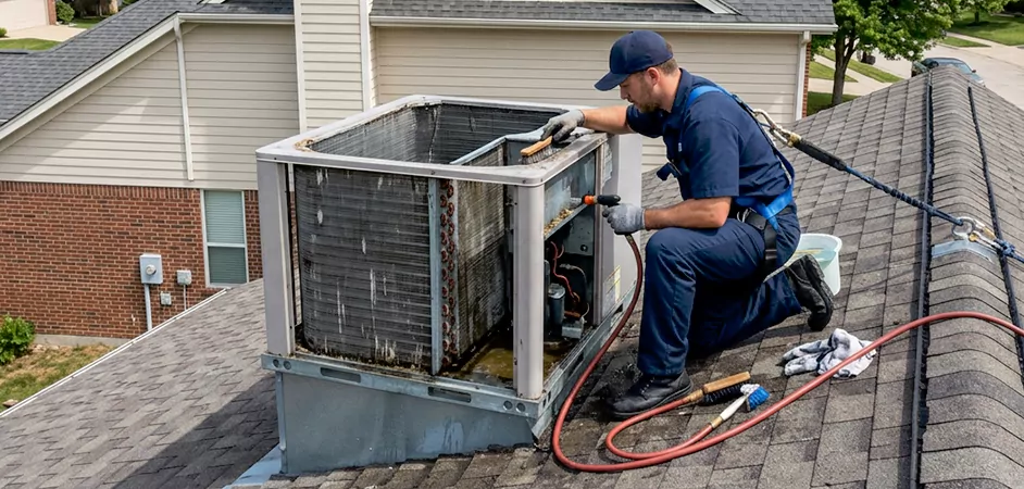 Rooftop Unit Cleaning in Hamilton Township