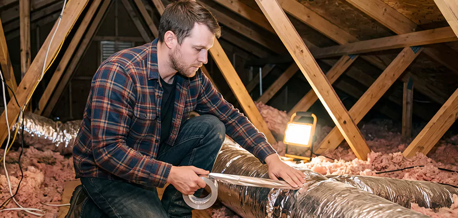 Attic Duct Sealing and Insulation in Hamilton Township