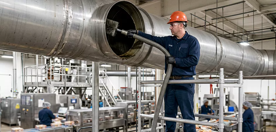 Food Processing Facility Duct Cleaning in Hamilton Township