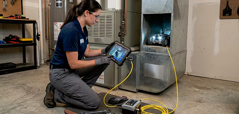 Robotic Duct Inspection in Hamilton Township