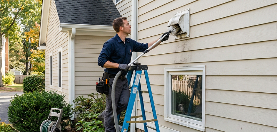 Exterior Vent Cap Cleaning in Hamilton Township